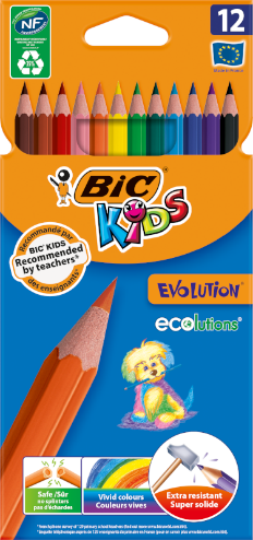 Ekologiczne kredki ołówkowe BIC Kids ECOlutions Evolution