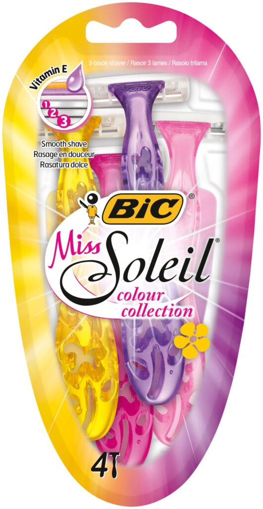BIC-Simply Soleil-Lady Razor-Body-Assorted Colours-Purple-Dark P