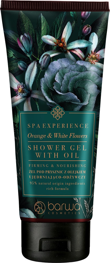 SpaExperience_Orange & White Flower_ShowerGel_with_Oil