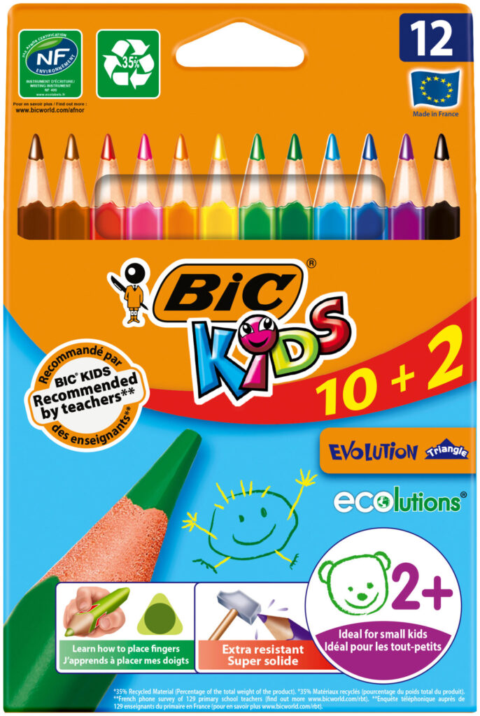 BIC-EvolutionTriangle Coloring-Colouring Pencils-Ink-Assorted Co