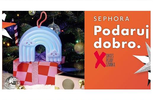 Świąteczna lampka charytatywna Sephora na rzecz wsparcia młodzieży