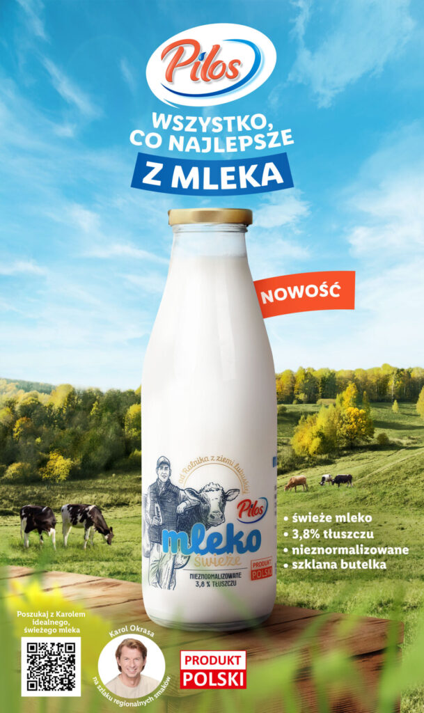 Świeże mleko w szklanej butelce_Lidl Polska