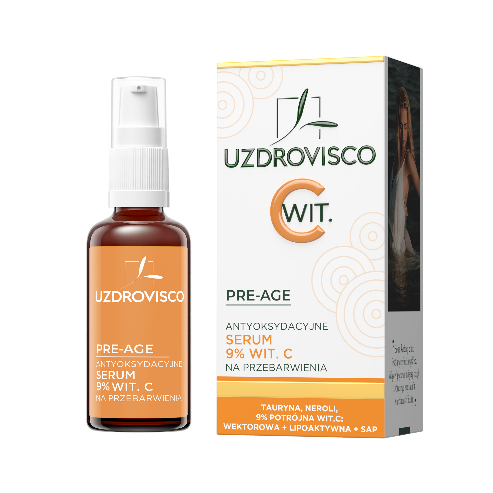 Antyoksydacyjne serum 9% wit. C na przebarwienia