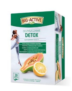 Dla chcących oczyszczenia – Big-Active Detox o smaku cytryna + papaja
