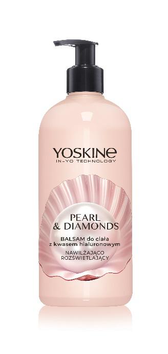 YOSKINE Body Pearl & Diamonds Balsam do ciała z kwasem hialuronowym Nawilżająco-rozświetlający