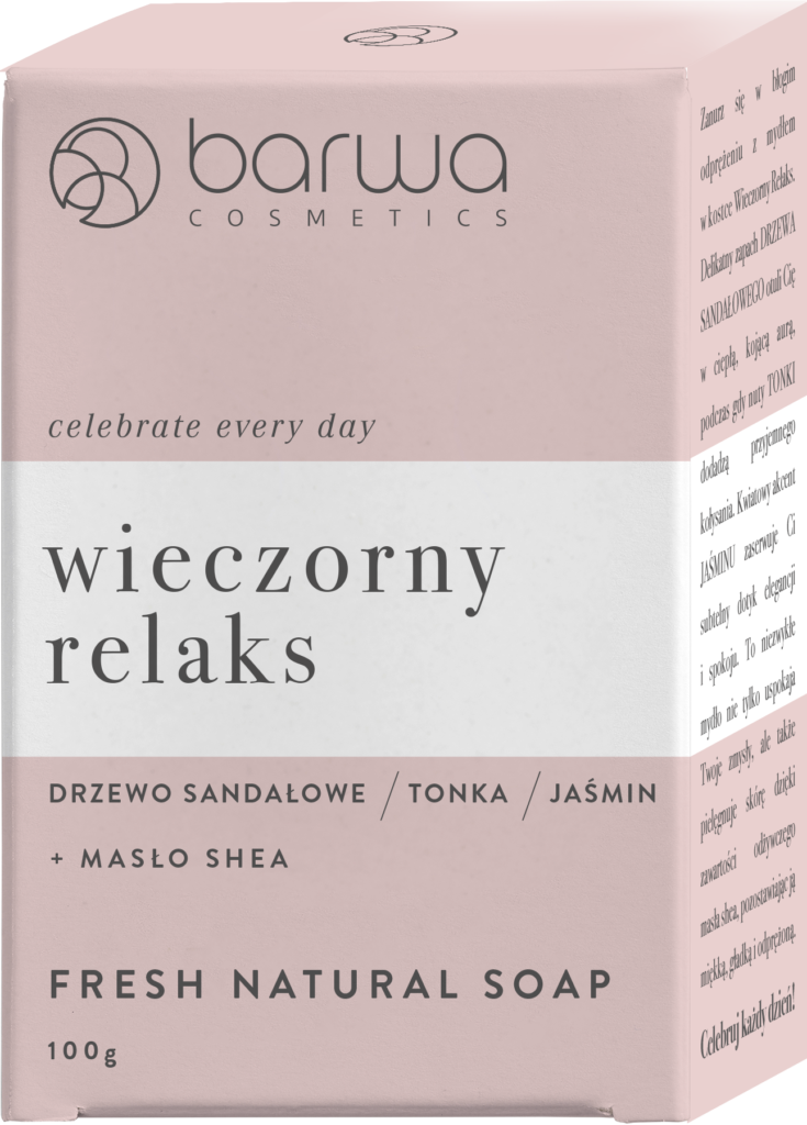 Mydło w kostce Wieczorny relaks Drzewo Sandałowe & Tonka & Jaśmin + Masło Shea