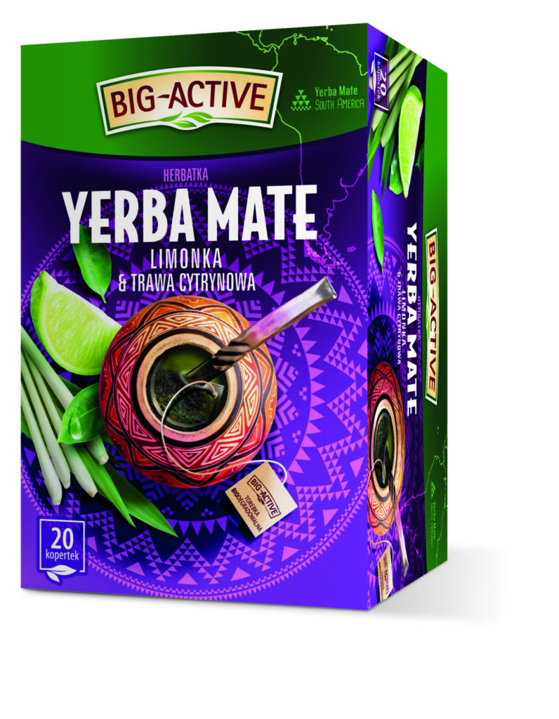 Herbatka Big-Active Yerba Mate Limonka & Trawa cytrynowa – 6,49 zł/ op. 30 g (20 torebek)