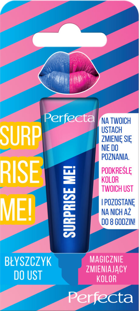 PERFECTA SURPRISE ME! Błyszczyk do ust magicznie zmieniający kolor Blue