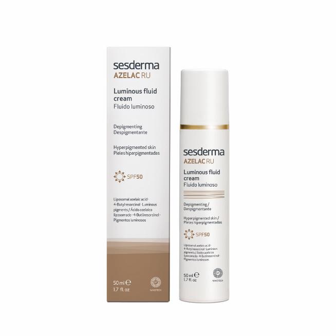 Sesderma AZELAC RU Emulsja rozświetlająca SPF50