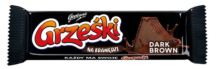 Grześki na krawędzi DARK BROWN. Sugerowana cena detaliczna ok. 2,19 zł