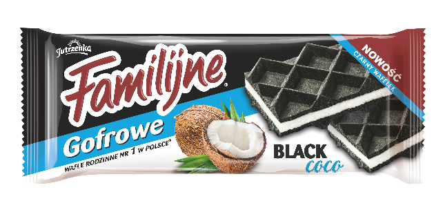 Familijne Gofrowe BLACK coco. Sugerowana cena detaliczna ok. 4,99 zł