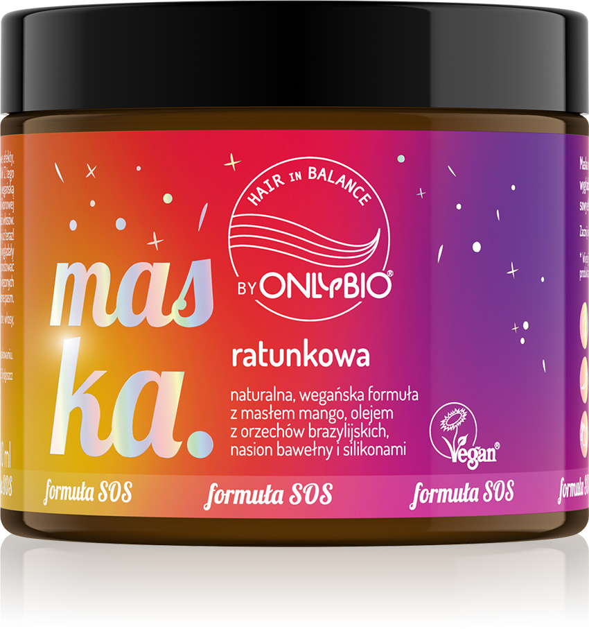 3. OnlyBio Hair in Balance – Maska ratunkowa do każdej porowatości włosów (22,99 zł)