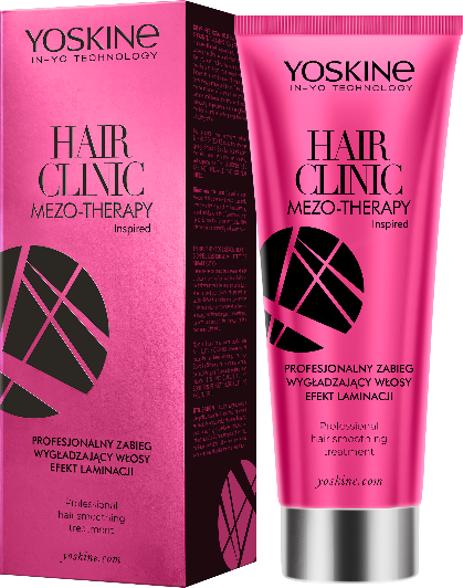 YOSKINE HAIR CLINIC MEZO-THERAPY Profesjonalny zabieg wygładzający włosy efekt laminacji