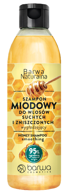 BARWA NATURALNA Szampon Miodowy do włosów suchych i zniszczonych