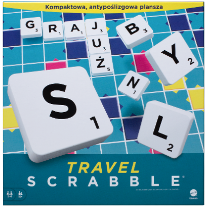 Scrabble® Travel są idealne na wyjazd - dzięki kompaktowemu rozmiarowi zabierzesz grę ze sobą, gdzie tylko chcesz.