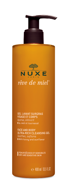 NUXE RÊVE DE MIEL® Żel do mycia twarzy i ciała, 95/400 ml, 115 zł/750 ml