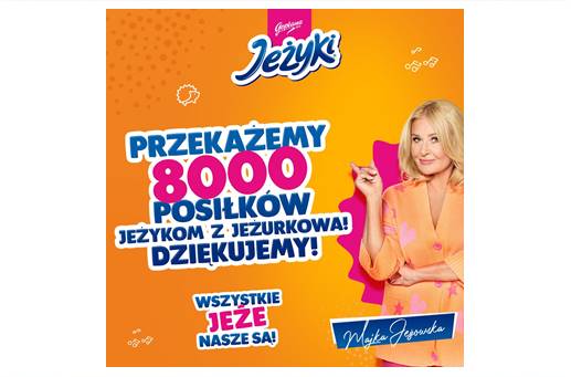 10 000 posiłków dla jeży dzięki kampanii marki Jeżyki!