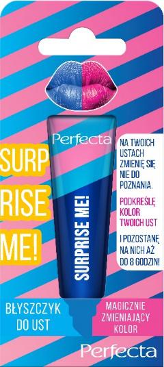 PERFECTA SURPRISE ME! Błyszczyk do ust magicznie zmieniający kolor Blue