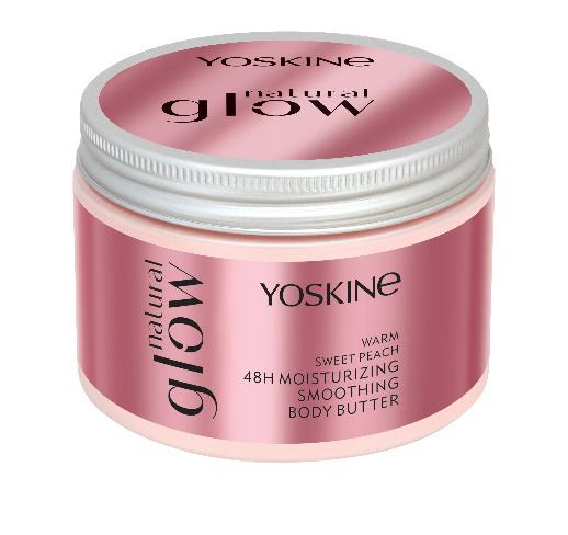 YOSKINE NATURAL GLOW WARM SWEET PEACH 48H MOISTURIZING SMOOTHING BODY BUTTER 79,99 zł/320 ml