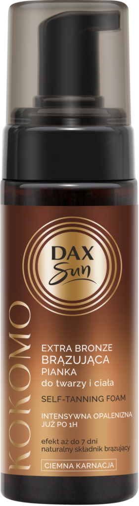 DAX SUN KOKOMO Brązująca pianka EXTRA BRONZE - ciemna karnacja, 32,99 zł/160 ml