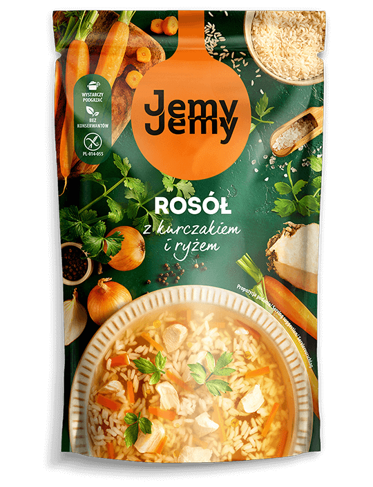 Rosół JemyJemy z ryżem, 450 g.