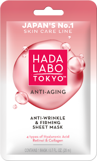 HADA LABO TOKYO ANTI-AGING ANTI-WRINKLE & FIRMING SHEET MASK, 14,99 zł/20 ml