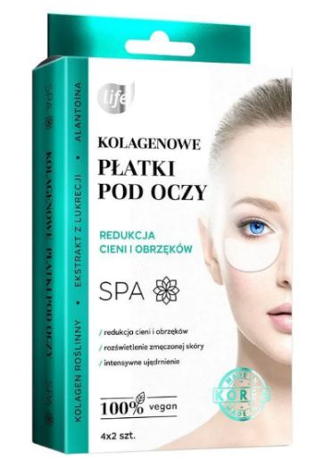 Life SPA Kolagenowe płatki pod oczy, 13,49 zł/8 szt, dostępne w Super-Pharm i na superpharm.pl