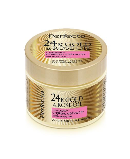 PERFECTA 24k GOLD & ROSE OIL Luksusowy głęboko odżywczy krem-booster, 18,99 zł/300 ml