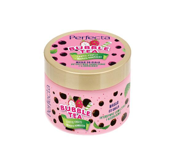 PERFECTA BUBBLE TEA Masło do ciała Exotic Fruits+Herbata Kombucha, 24,99 zł/300 ml