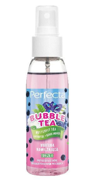 PERFECTA BUBBLE TEA BUTTERFLY TEA Mgiełka Nawilżająca butterfly tea, erytrytol + dzikie indygo, 21,99 zł/100 ml