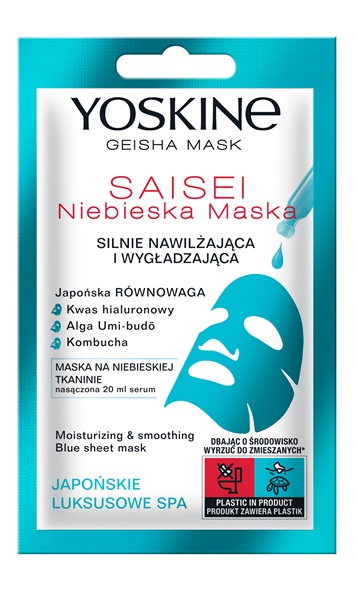 YOSKINE GEISHA MASK NIEBIESKA MASKA SAISEI