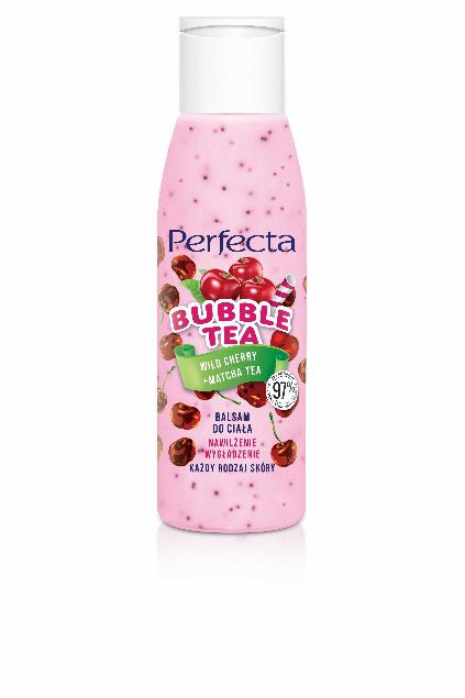 PERFECTA BUBBLE TEA Balsam do ciała Wild Cherry + Matcha Tea,