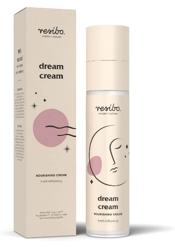 RESIBO DREAM CREAM Krem do twarzy odżywczy, 67,99 zł/50 ml, dostępny w drogeriach Super-Pharm i na www.superpharm.pl