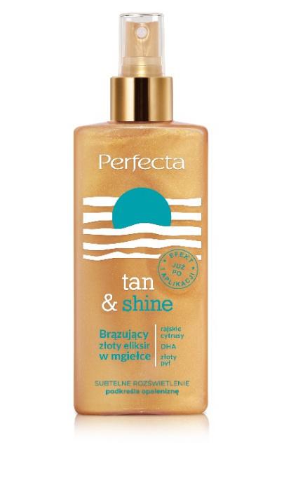 PERFECTA TAN&SHINE Brązujący złoty elixir w mgiełce, 28,99 zł/150 ml