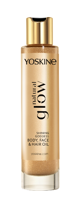 YOSKINE NATURAL GLOW Rozświetlający olejek do twarzy, ciała i włosów, 99,99 zł/100 ml