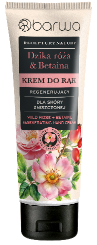 RECEPTURY NATURY Krem do rąk DZIKA RÓŻA + BETAINA