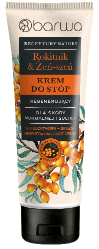 RECEPTURY NATURY Regenerujący krem do stóp ROKITNIK + ŻEŃ-SZEŃ