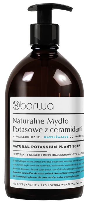 Naturalne Szare Mydło Potasowe Nawilżające