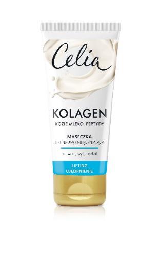 CELIA KOLAGEN Maseczka do twarzy Liftingująco-Ujędrniająca z Kolagenem, Kozim Mlekiem i Peptydami, 9,99 zł/60 ml
