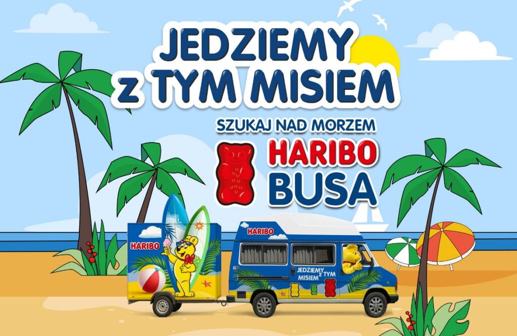 Trwa wakacyjna trasa Misia HARIBO! Sprawdź, gdzie można spotkać i dołącz do rodzinnej zabawy nad morzem!