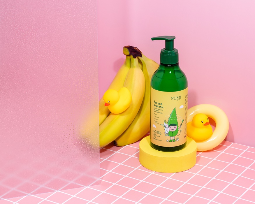  Bananowy żel pod prysznic dla dzieci