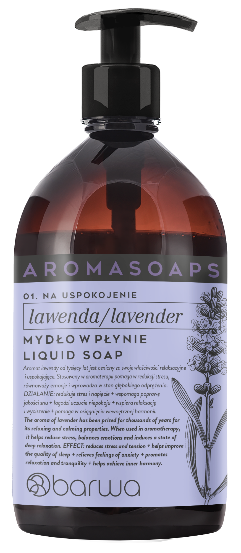 BARWA AROMA SOAPS Mydło lawendowe w płynie, 15,99 zł/500 ml