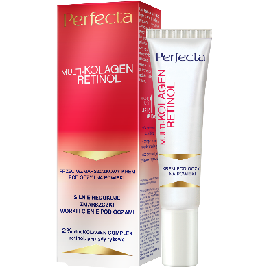 PERFECTA MULTI-KOLAGEN RETINOL Przeciwzmarszczkowy krem pod oczy i na powieki, 25,99 zł/15 ml