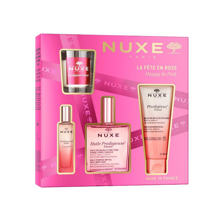 Zestaw Kultowy Prodigieux® Floral, 189 zł Zawiera: Huile Prodigieuse® Florale 100 ml, Perfumy Prodigieux® Floral 15 ml, Prodigieux® Floral Żel pod prysznic 100 ml, Świeca zapachowa 60 g